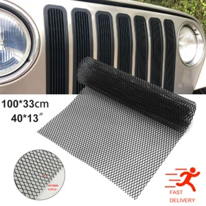 Grill Mesh Aluminium Alloy Car Bumper Vent Metal Rhombic Grille Net Tool UK - Picture 1 of 12