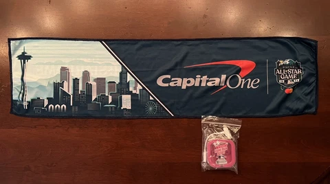 2023 MLB All Star Game SGA Cooling Towel & Earbuds With Dongle Seattle Mariners Cover