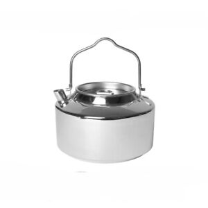 Stainless Steel Camping Teapot Coffee Pot Portable Household Hot Kettle Outdoor