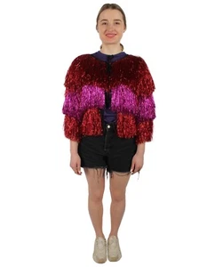Festival Tinsel Jacket for Women| loose fit perfect for Festivals and Carnival - Picture 1 of 22