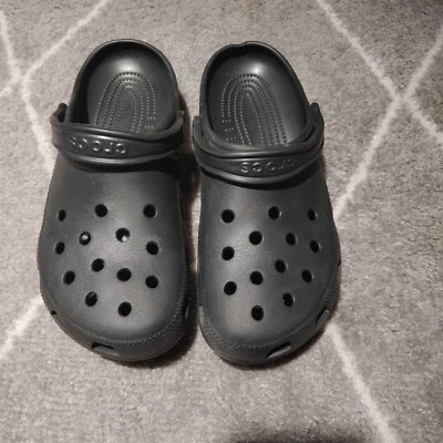 Zoccoli comodi Crocs originali unisex neri tutti i giorni, tutte le stagioni, uomo 9, donna 11 - Immagine 1 di 4