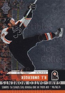 2006-07 Upper Deck Game Dated Moments #36 RJ Umberger