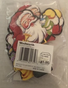 Vintage Woolworth Store Honeycomb Santa die cut cardboard table decor - Picture 1 of 6