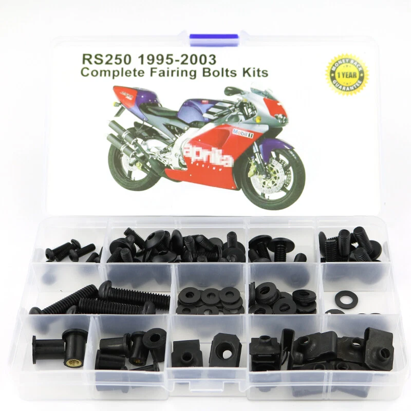 Fit For Aprilia RS250 1995-2003 Steel Complete Fairing Bolts Body Fastener Kit - Image 1 of 4