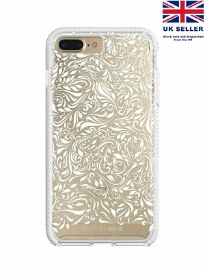 Tech21 Evo Check Lace Case Cover iphone 7 Plus 8 Plus 5.5" White Clear T21-5676 - Image 1 of 3