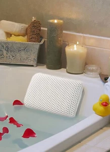 Waterproof Bath Cushion Pillow with Suction Cups - Support for the Head & Neck - Picture 1 of 4