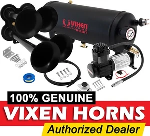 TRAIN HORN KIT FOR TRUCK/CAR/PICKUP LOUD SYSTEM /1.5G AIR TANK/150PSI/4 TRUMPETS - Picture 1 of 11