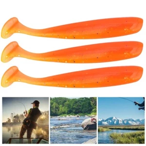 20PCS Soft Plastic Fishing Lures T Tail Grub Worm Baits For Fish Tackle CBK - Picture 1 of 9