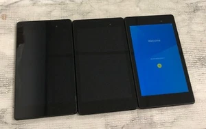 -Lot of 3 Google Nexus 7 2nd Gen K008 WiFi Android Tablet Black 16GB| RE@D BELOW - Picture 1 of 5