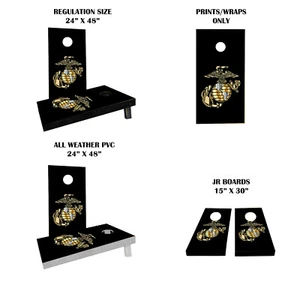 USMC Logo Thema Custom Cornhole Boards Variationen - Bild 1 von 3