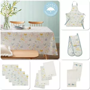 Catherine Lansfield Cottage Friends Kitchen Table Cloth, Apron, Towels Placemats - Picture 1 of 59