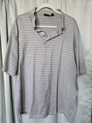 PING Men's Mercerized  Cotton Gray Polo Golf Shirt, Short Sleeved, Sz XLg - Image 1 of 4