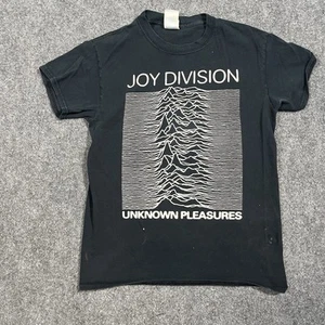 VTG Joy Division Unknown Pleasures Mens Small Punk Band Tee Y2K - Picture 1 of 12