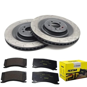 FITS PEUGEOT 308 GTI 1.6 GTi 250/270 J GROOVED FRONT BRAKE DISCS PADS 380mm - Picture 1 of 9