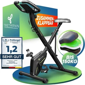 Tretmann Heimtrainer fahrrad Klappbar Set-extra bequem & leise bis 150KG Belastb - Bild 1 von 6
