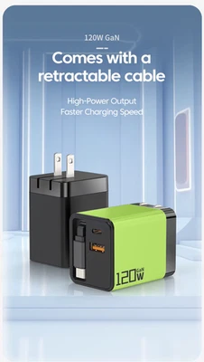 GaN Type c Cable Fast Charging USB C Phone Charger For iPhone 16 15 Pro Max PD Q - Image 1 of 4