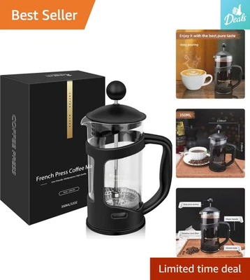 Prensa francesa de 1 taza con filtro de acero inoxidable - perfecta para camping y senderismo Foto 1 de 4