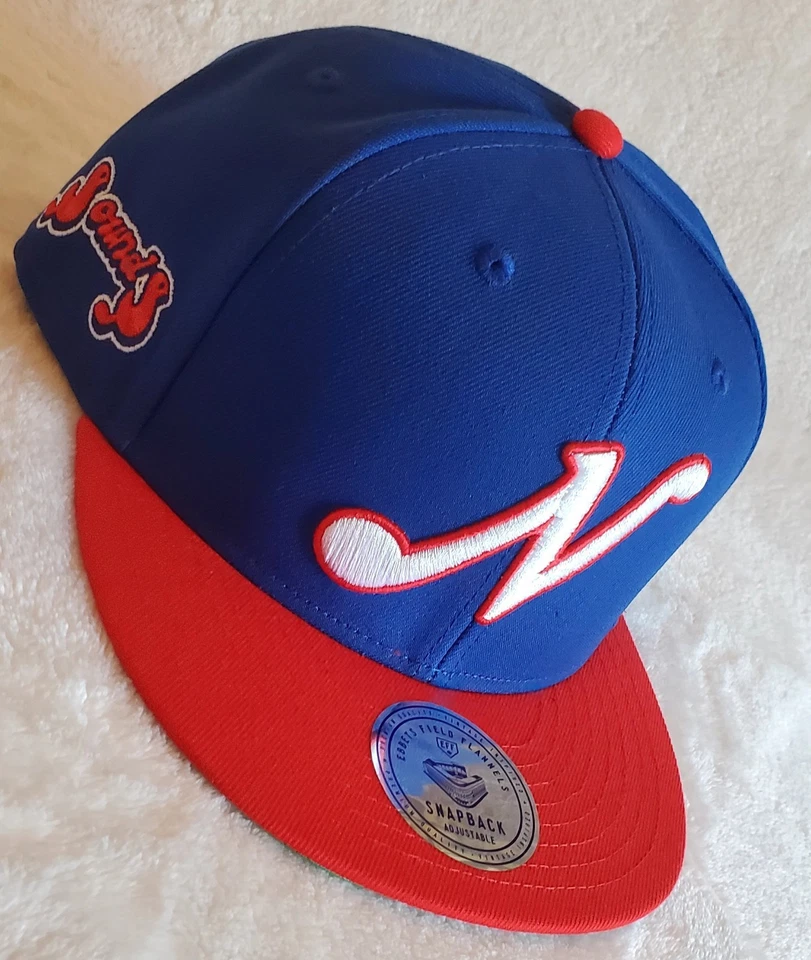Gorra Nashville Sounds MiLB Ebbets Field Frannels Vintage Snapback Azul/Rojo Foto 1 de 4