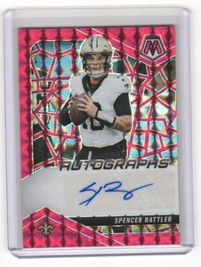 2025 Panini Mosaic Spencer Rattler Red Prizm /199 New Orleans Saints #AMC-SRR - Picture 1 of 2
