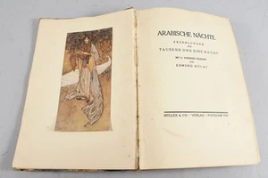 N53M18- Buch Arabische Nächte Edmund Dulac Müller & Co. Potsdam 1920 - Bild 1 von 12