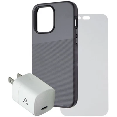 Paquete esencial Axessorize para iPhone 14 Pro Max con estuche/pantalla/adaptador Foto 1 de 4