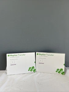 10 Molnlycke Mepilex Transfer 294899 Medicazione in Schiuma 6" X 8" 10 Medicazioni AL - Foto 1 di 3