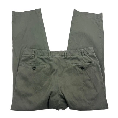 Pantalones chinos Loro Piana para hombre 46 IT verde oliva algodón elástico hecho en Italia 30 x 27 Foto 1 de 4