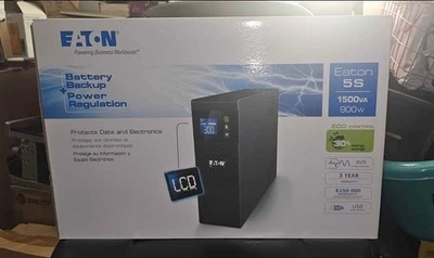 Eaton 5S1500LCD UPS Batería Respaldo y Protector contra Sobretensiones, 1500VA / 900W, AVR, LCD  Foto 1 de 3