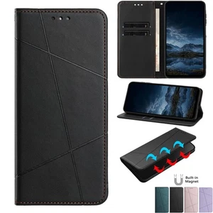 Für Samsung A06 A16 A26 A56 A55 Magnetische Leder Flip-Ständer Brieftasche Fall - Picture 1 of 16