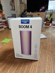 Ultimate Ears UE Boom 4 Portable Bluetooth Speaker Logitech Lilac BRAND NEW - Picture 1 of 2