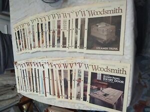 Lot of 41 Woodsmith magazines from 2/91 thru 12/97 Consecutive Except for #83