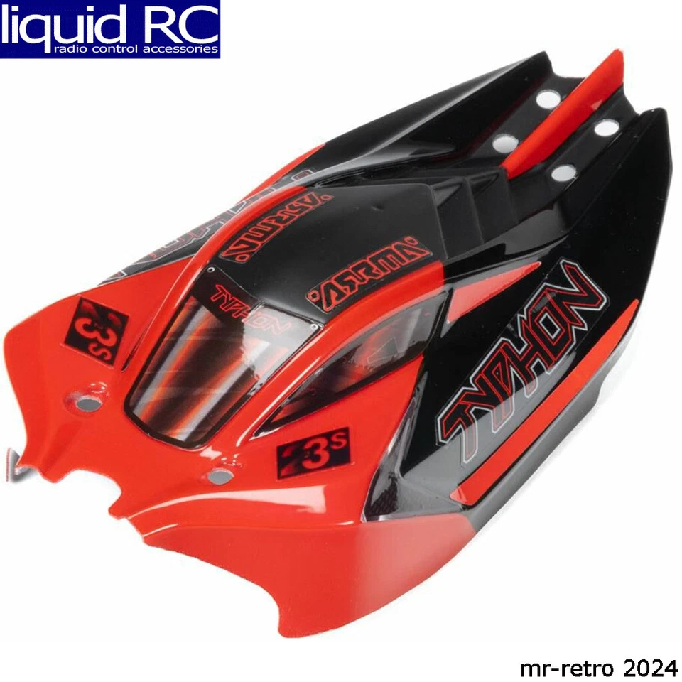 ARRMA TYPHON GROM Body Red/Black ARA-1561