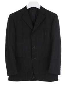 VERSACE Classic Blazer Men's (EU) 50 Wool Lined Single Breasted Plaid Notch - Picture 1 of 14