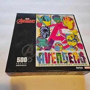 Rompecabezas Buffalo Games Avengers Earth's Mightiest Heroes 500 piezas NUEVO - Imagen 1 de 4