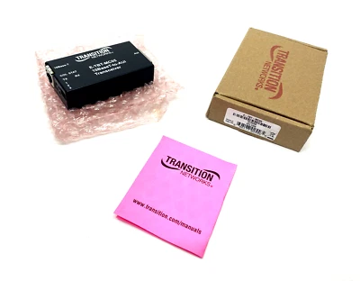 Transition Networks E-TBT-MC05 Stand-Alone Ethernet Transceiver 10BaseT-to-AUI - Image 1 of 4