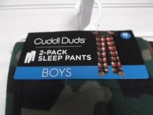 BOYS CUDDL DUDS 2-PACK SLEEP PANTS - SIZE MEDIUM (8) - NWT - Picture 1 of 5