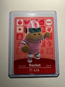 Nintendo Animal Crossing Amiibo Card - Series 2 #200 - Rocket - w/ Toploader - Picture 1 of 1