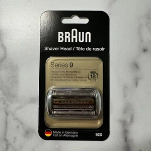 AUTHENTIC Braun Replacement Shaver Head 92S Silver-Compatible w/ Braun Series 9 - Picture 1 of 2