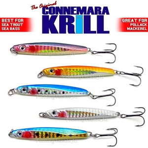 Connemara Krill Sea Fishing Sprat Jig Spinners Sea Trout Bass Mackerel Pollack - Picture 1 of 8