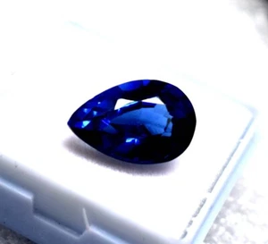 Beautiful Natural Tanzanite Gemstone Certified Ring Size 7.60 Ct Pear Shape Best - Picture 1 of 5