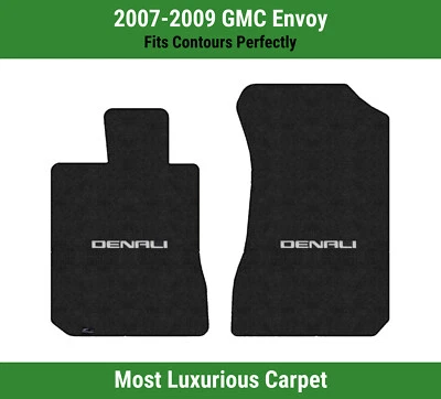 Lloyd Luxe Front Carpet Mats for '07-09 GMC Envoy w/Silver on Black Denali 5 - Image 1 of 4