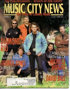 Music City News Mag Sep 1996 Diamond Rio George Jones Michelle Wright David Ball - Picture 1 of 1