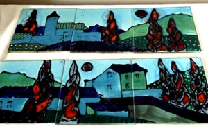 Vintage Majolica Porcelain Art Tiles Glazed England Henry Richard Very Rare - Picture 1 of 14