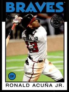 2021  Topps 1986 Topps Baseball 35th 86B-94 Ronald Acuña Jr.  Atlanta Braves