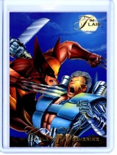 Cable vs Wolverine 1994 Marvel Flair Card #74 (NM)