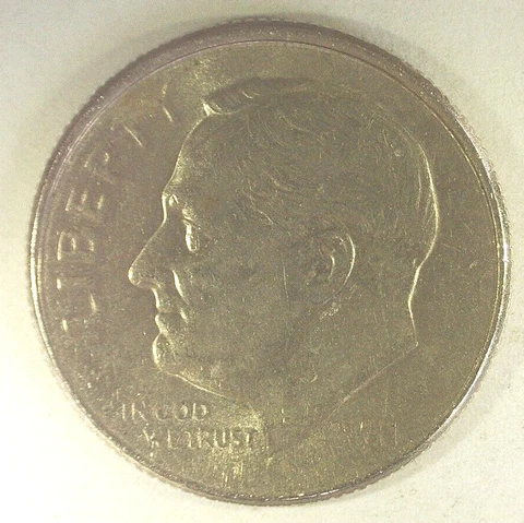 2011 P Roosevelt Dime Strike through grease ERROR Weak obverse strike FREE SHIP Cover