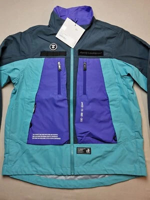 A BATHING APE Mens Size M AAPE Lightweight Jacket BNWT Blue Windbreaker Full Zip - Image 1 of 4