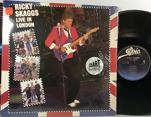 Ricky Skaggs - Live In London 1985 Epic FE 40103 Stereo Vinyl LP Near Mint - Picture 1 of 9