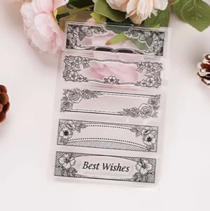 vintage frame clear stamps label card NEW Free Ship - Picture 1 of 2