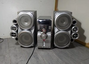 JVC HX-D77 Shelf Stereo System Twin Giga Tube Speakers/Subwoofer CD/DVD - Picture 1 of 20